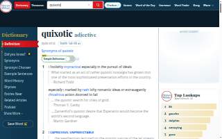 Quixotic Coffee website
