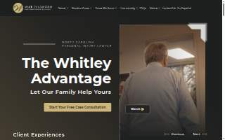 Whitley Law Firm website