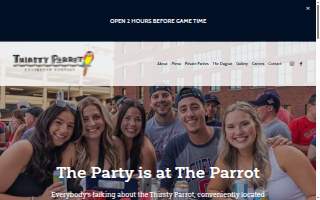 Thirsty Parrot website