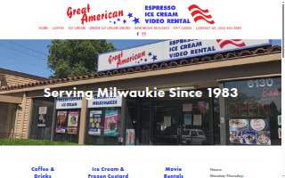 Great American Video & Espresso website
