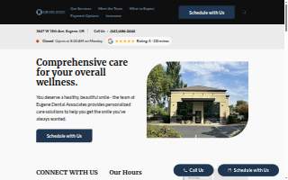 Eugene Dental Associates website