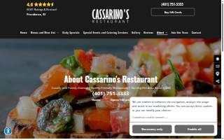 Cassarino's Restaurant website