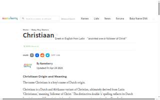 Christiaan Salon website