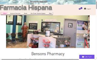 Bensons Pharmacy (Farmacia Hispana) website