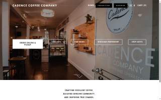 Cadence Coffee Company website