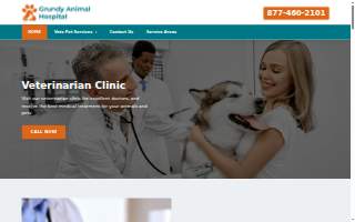 Grundy Animal Hospital website