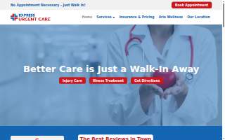 Express Urgent Care website