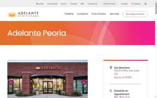 Adelante Healthcare of Peoria website