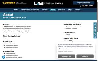 Lane & McGowan, LLP website