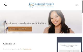Radiant Smiles of Rocky Hill website