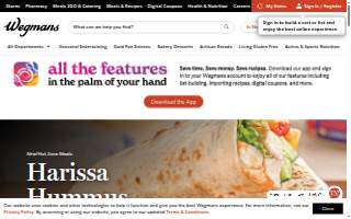 Wegmans Catering of Wilmington website