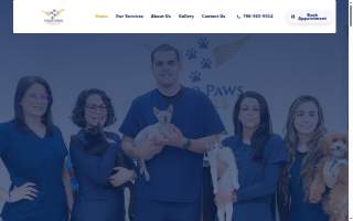 Four Paws Angels Animal Clinic website