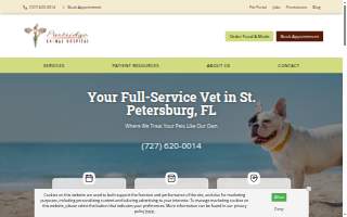 Partridge Animal Hospital website