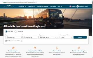 Greyhound: Bus Station of Tallahassee website