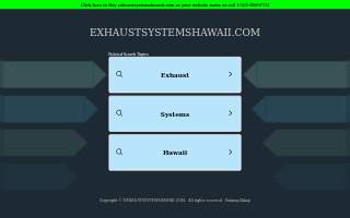 Exhaust Systems Hawaii website