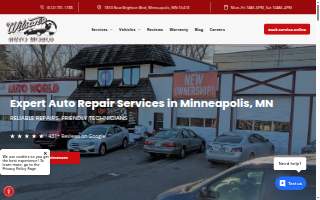 Wilson's Auto World website