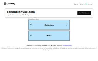 Columbia HVAC Co. website