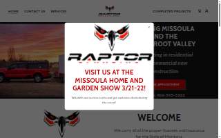 Raptor Plumbing LLC. website