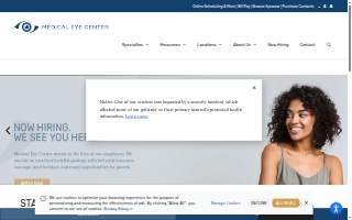 The Medical Eye Center - Manchester Office website