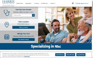 Harris Medical Clinic website
