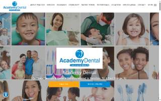 Academy Dental of Hamilton website