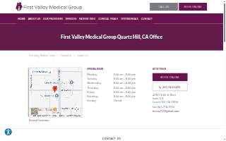 First Valley Medical Group - Quartz Hill website