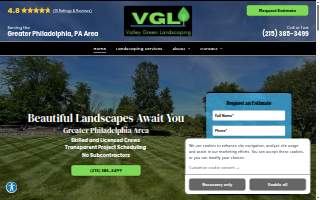 Valley Green Landscaping LLC. website