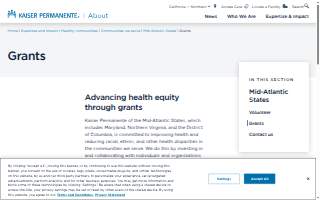 Kaiser Permanente Foundation website