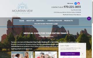 Mountain View Family Medicine website