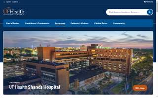 Shands Health Care website