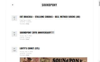 Soundpony Lounge website