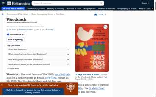 Woodstock Cafe website