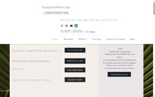 Innovations Hair Salon website