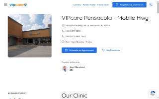 VIPcare Pensacola - Mobile Hwy website