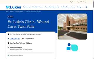St. Luke's Clinic - Wound Care: Twin Falls website
