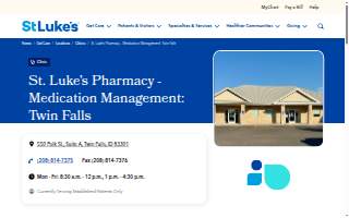 St. Luke's Pharmacy - Medication Management: Twin Falls website