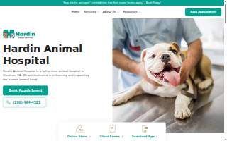 Hardin Animal Hospital website