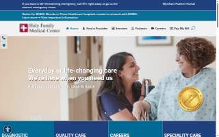 Holy Family Medical Center website