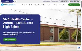 VNA Health Center at East Aurora High School website