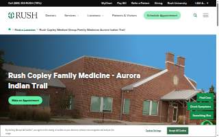 Rush Copley Medical Group Family Medicine Aurora Indian Trail website