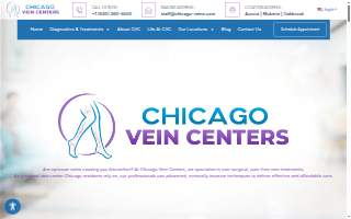 Chicago Vein Centers - Aurora website