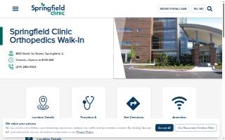 Springfield Clinic Orthopedics Walk-In website