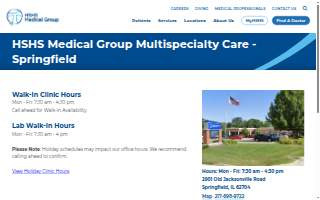 HSHS Medical Group Multispecialty Care - Springfield website