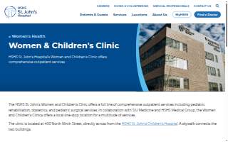 HSHS St. John's Hospital - Women and Children's Clinic website