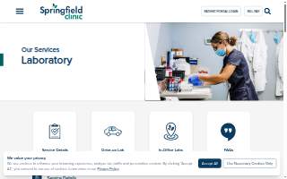 lab clinic website