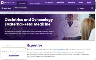 SIU Medicine Maternal-Fetal Medicine website