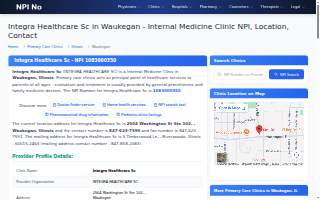 Integra Healthcare SC website