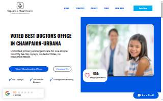 Square1 Healthcare - Cash Pay Medical Clinic website