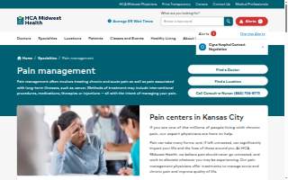 Midwest Regional Pain Center website