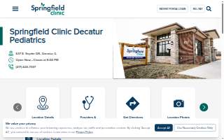 Springfield Clinic Decatur Pediatrics website